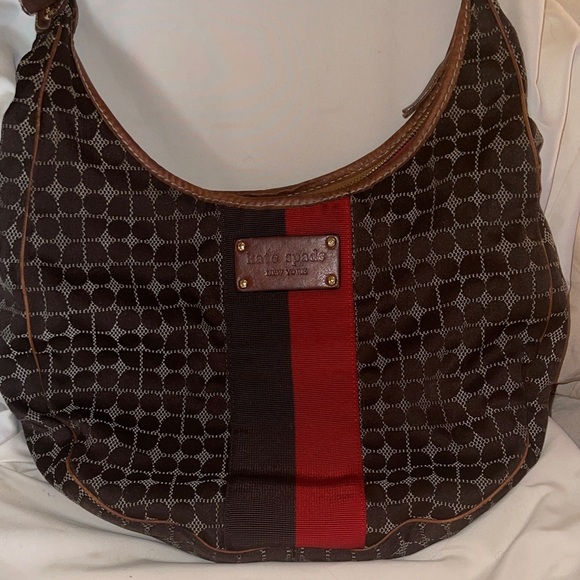 Kate Spade Leather and Fabric  Shoulder Bag Hard to Find